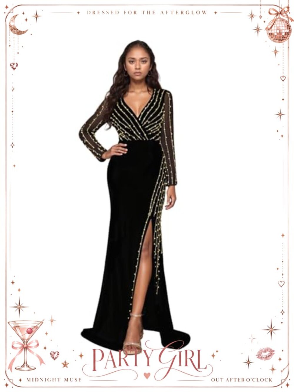 Rhinestone Bodycon Cocktail Dress Sleeveless V-Neck One Shoulder Party